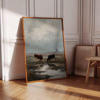 Beneath Clouds, Cows Repose