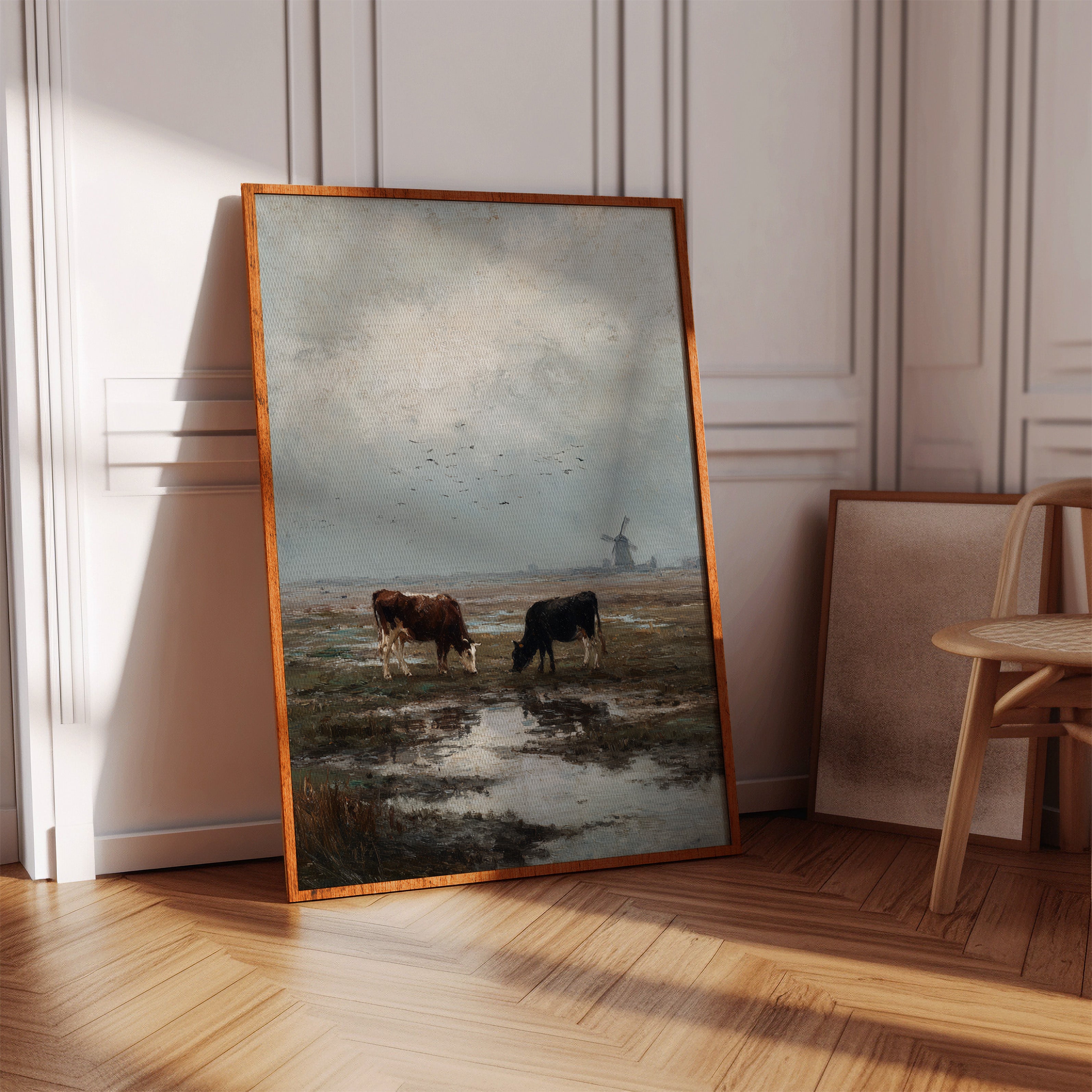 Beneath Clouds, Cows Repose