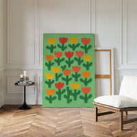 Tulip Parade on Spring Green
