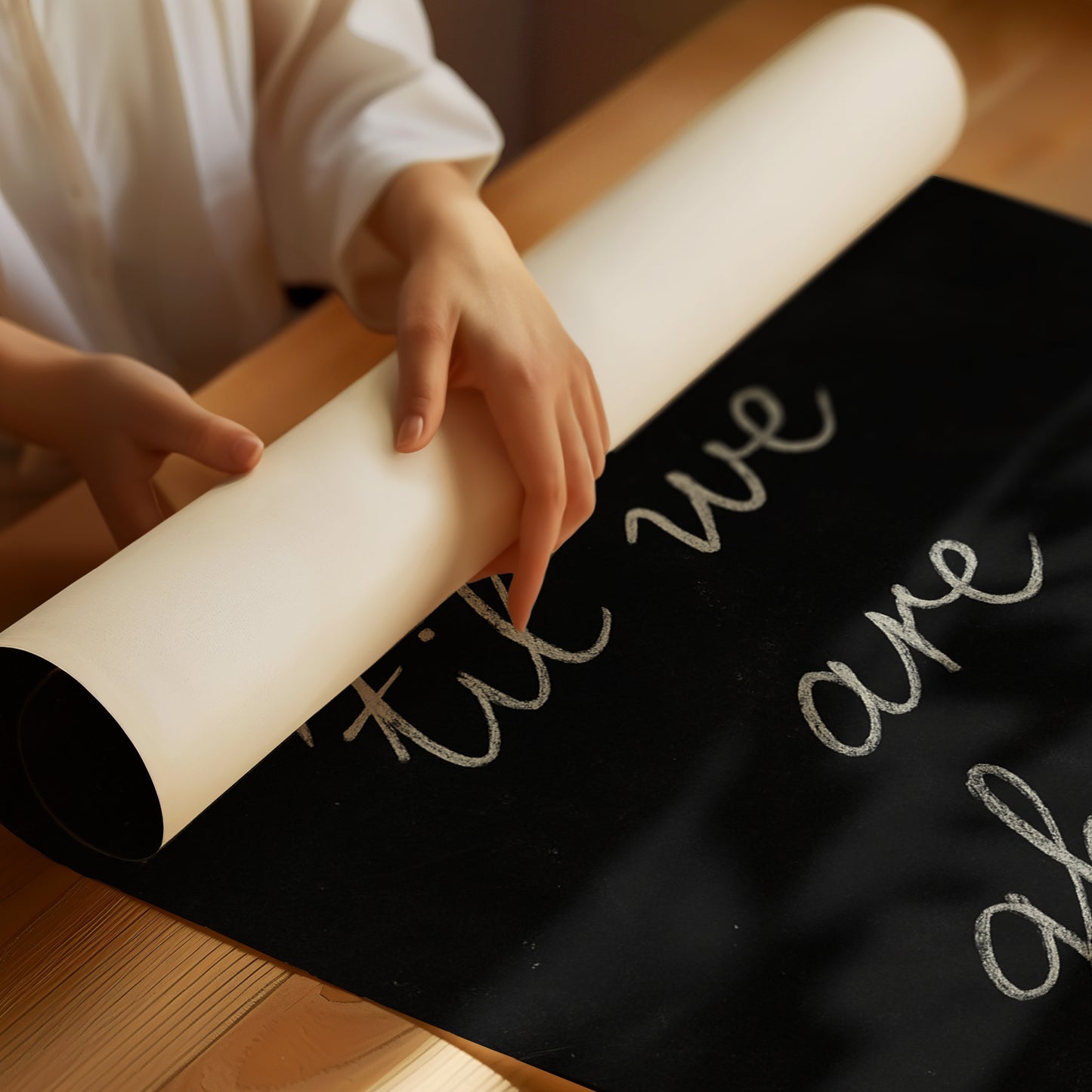 Haunting Words On Midnight Canvas