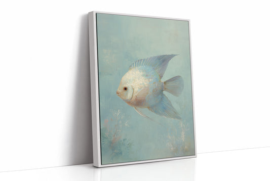 Pale Swimmer In Seafoam Currents