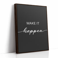 Make It Happen Script Typography