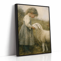 Little Shepherdess and Her Lamb