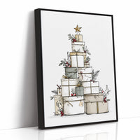 Presents Pyramid: A Festive Tower of Gifts