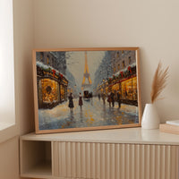 Winter Lights Glow On Paris Streets
