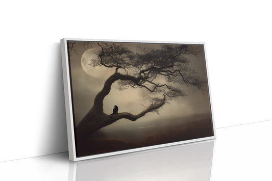 Ancient Oak Meets Moonlit Solitude