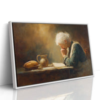 Prayer Illuminated By Golden Hours