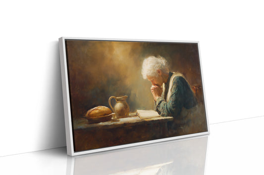 Prayer Illuminated By Golden Hours