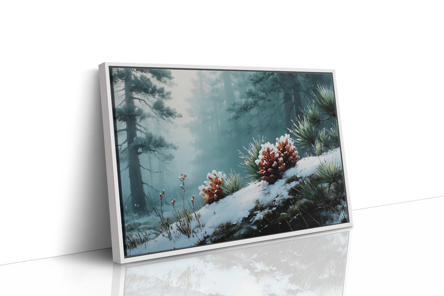 Winter Pinecones Paint Moonlit Stories