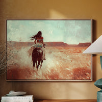 Spirit Rider Through Painted Canyons