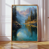 Peaks Paint Gold On Alpine Waters