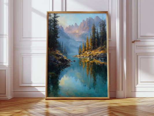 Peaks Paint Gold On Alpine Waters