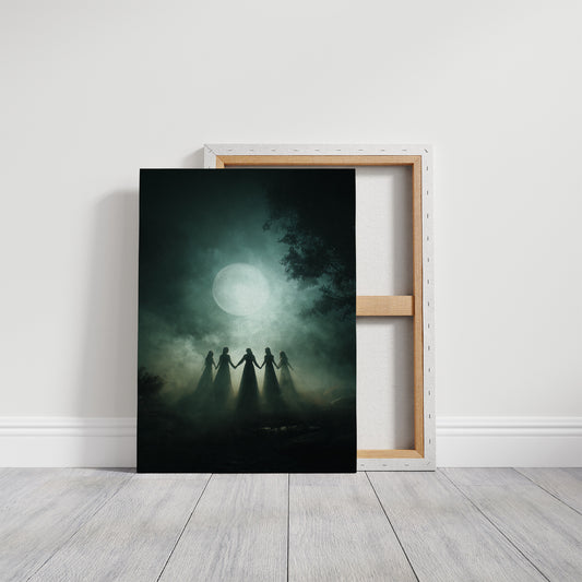 Moonlit Circle Of Ancient Ritual