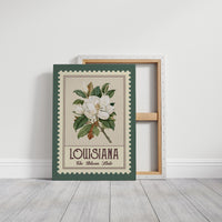 Louisiana Magnolia Watercolor Stamp