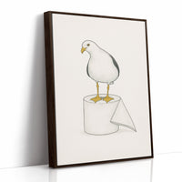 Seagull on a Toilet Roll