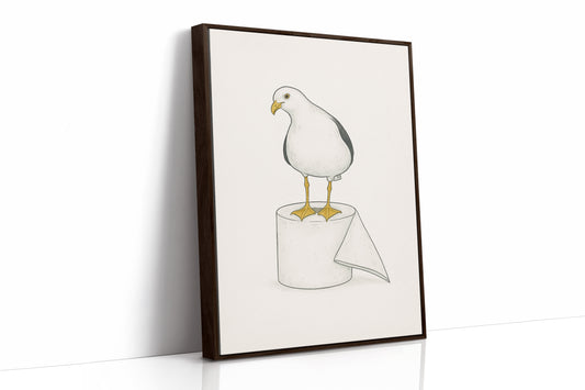 Seagull on a Toilet Roll