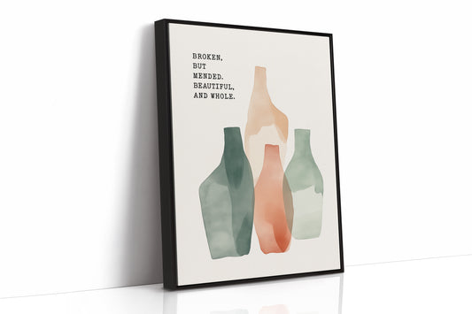 Broken Yet Beautiful Watercolor Vessels