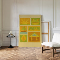 Warm Days with Frog and Sun