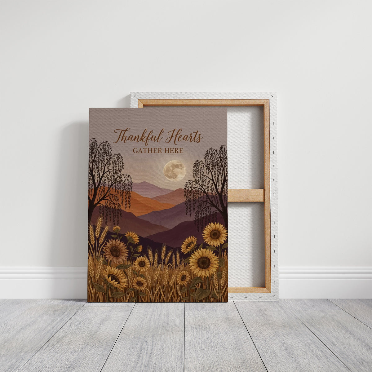 Thankful Hearts Gather Here: Moon Included