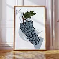 Vineyard Sketches In Steel Blue