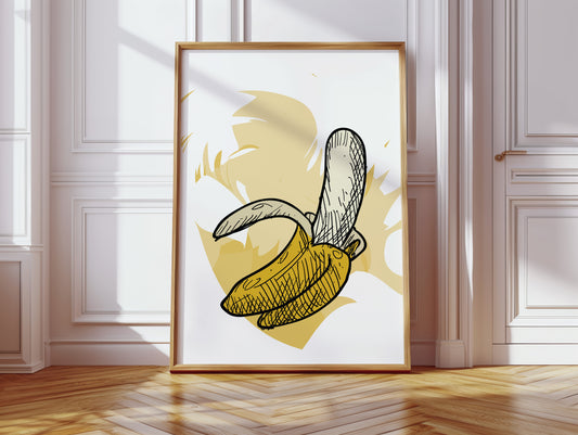 Banana Sketches Its Morning Story