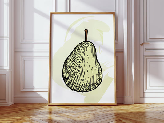 Simple Pear Sketches Autumn Memories