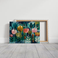 Tulip Garden, Screen Print Style