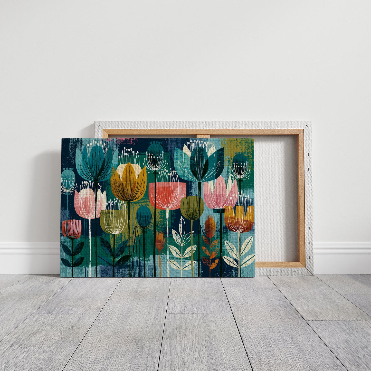 Tulip Garden, Screen Print Style