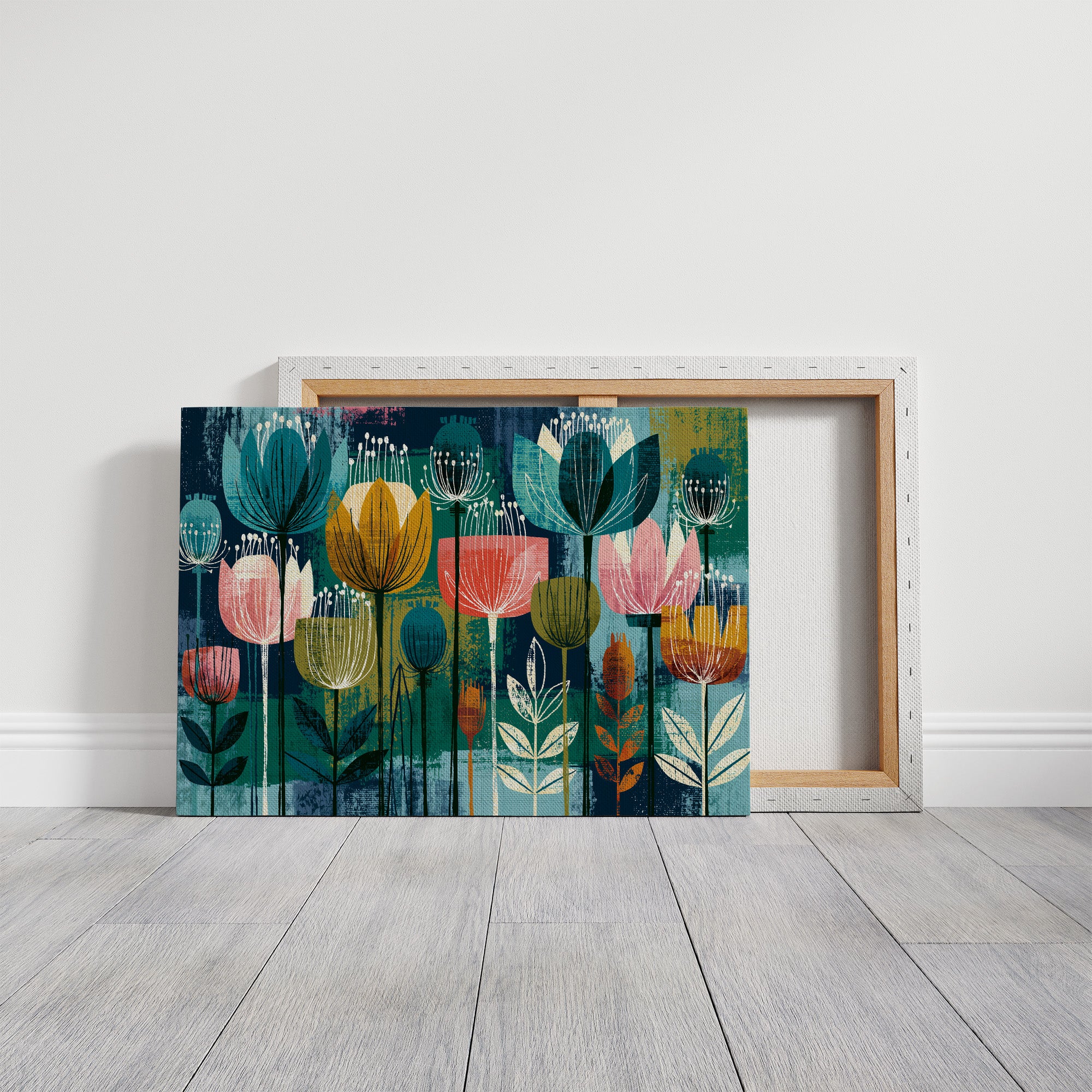 Tulip Garden, Screen Print Style