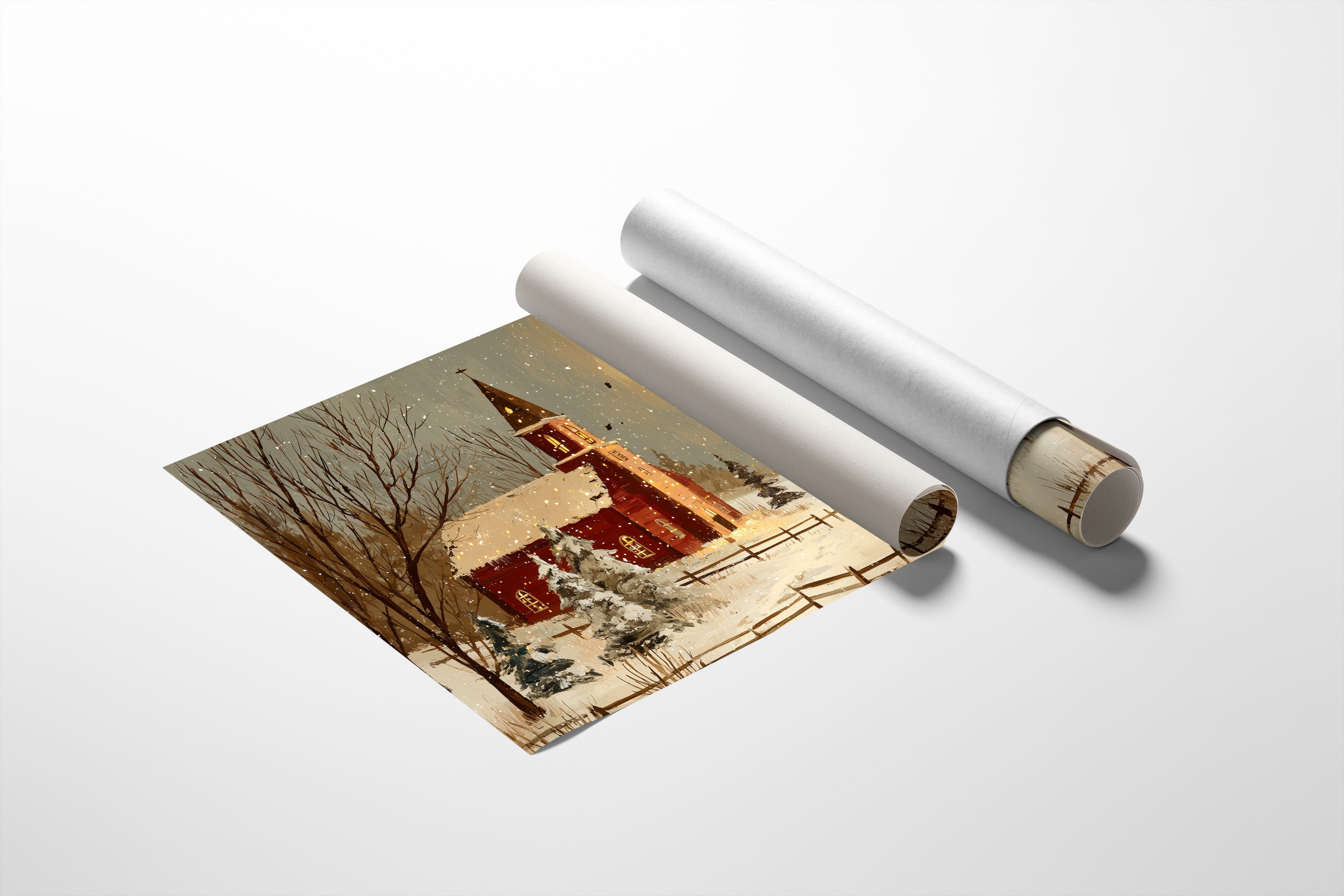 Quiet Village Under Winter Stars