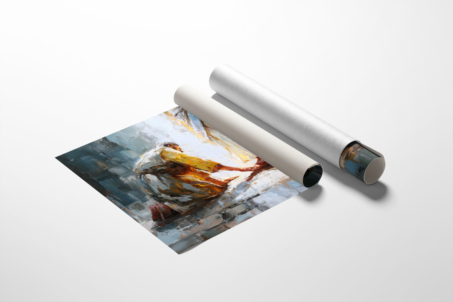 Sacred Devotion Through Impasto Light
