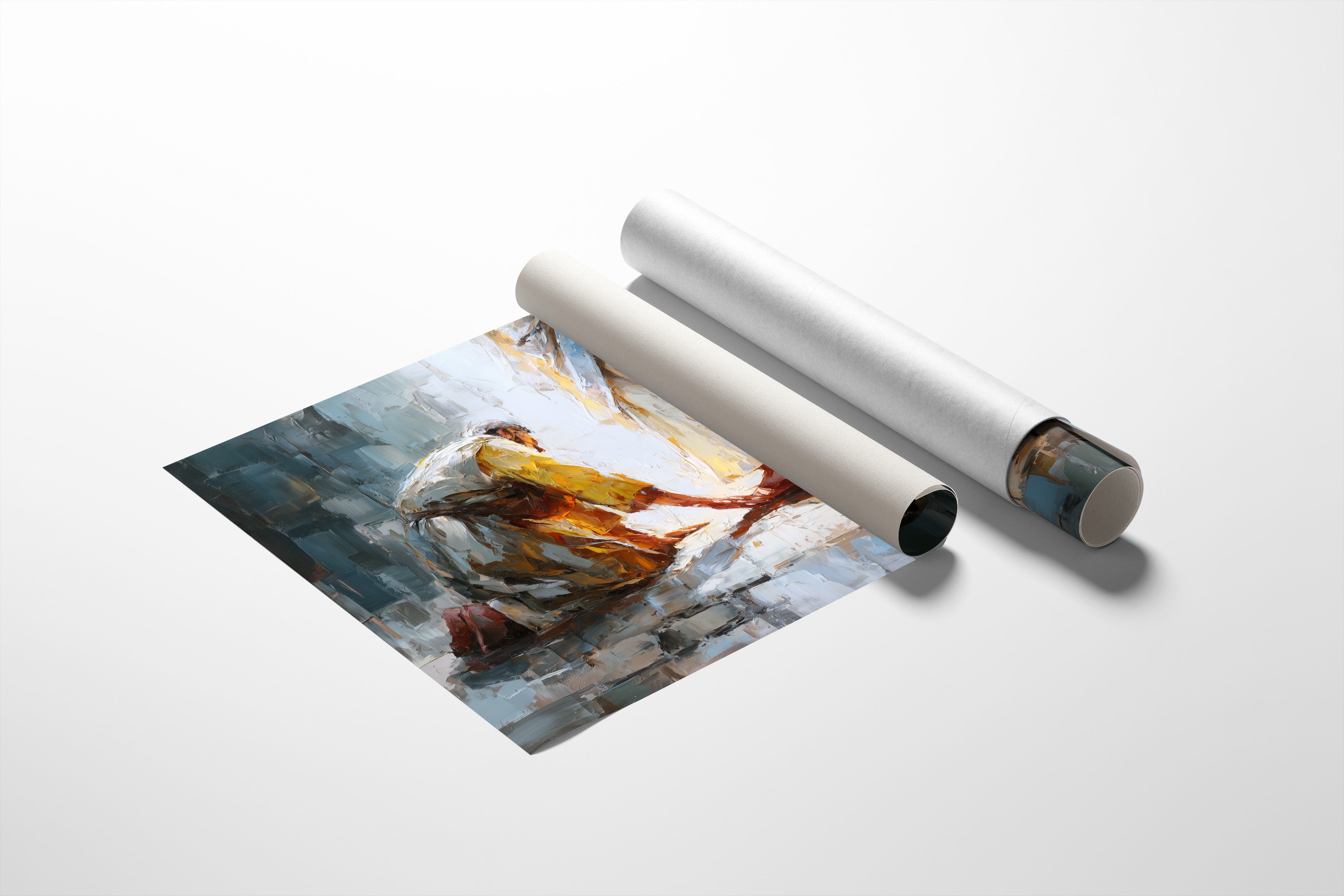 Sacred Devotion Through Impasto Light