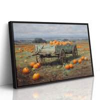 Harvest Wagon Rests In October Light