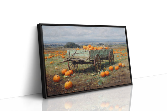 Harvest Wagon Rests In October Light
