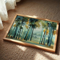 Bamboo Forest Bathes In Mist