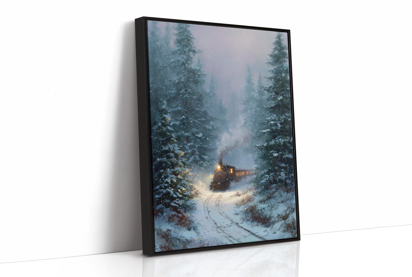 Winter's Passage: Iron Journey Through Silent Pines