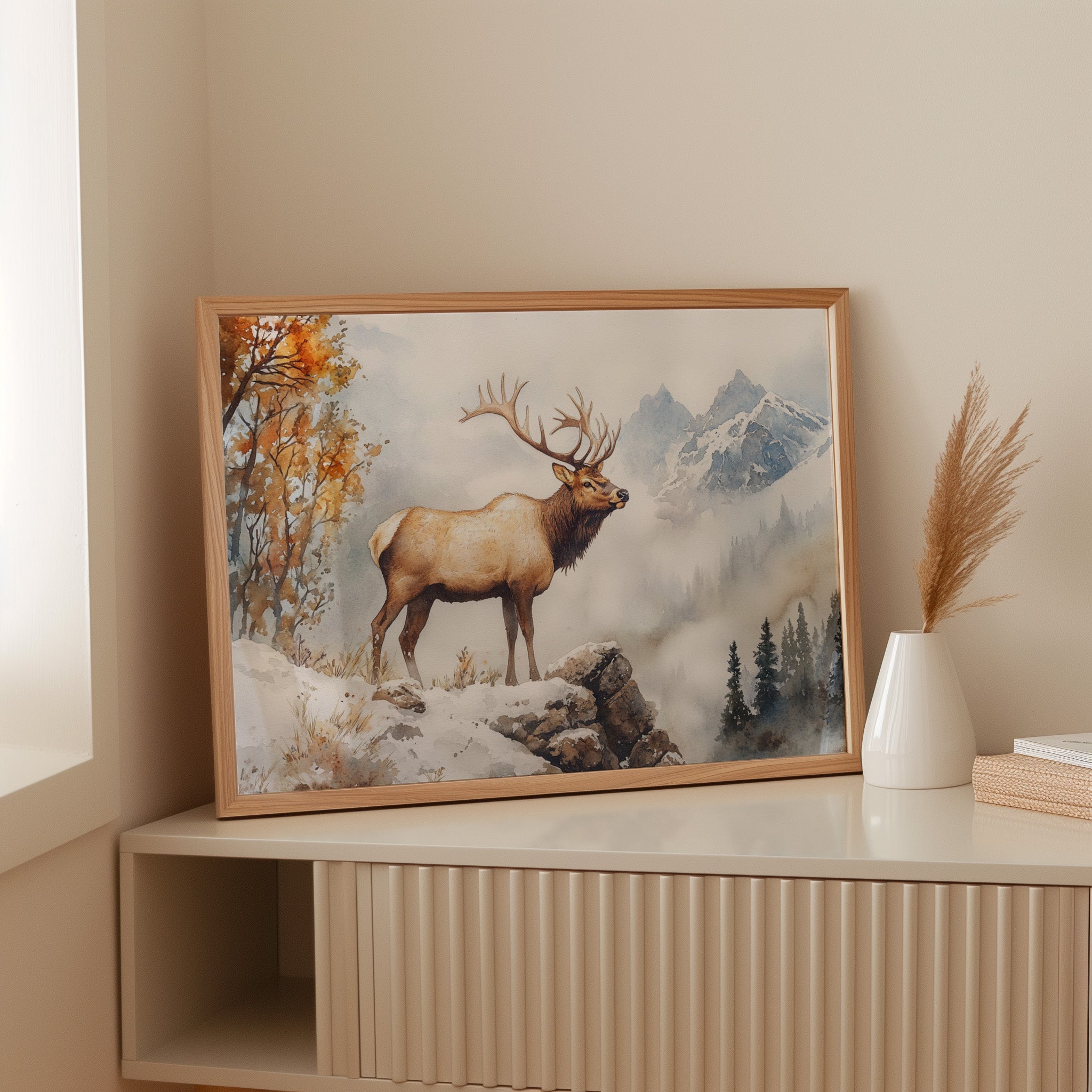 Autumn Snow Crowns Mountain King