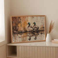 Autumn Pond Companions Stand Watch
