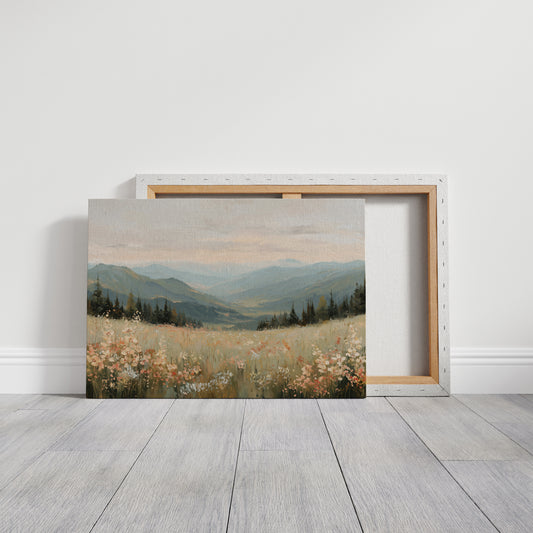 Wildflower Valley Breathes Morning Mist