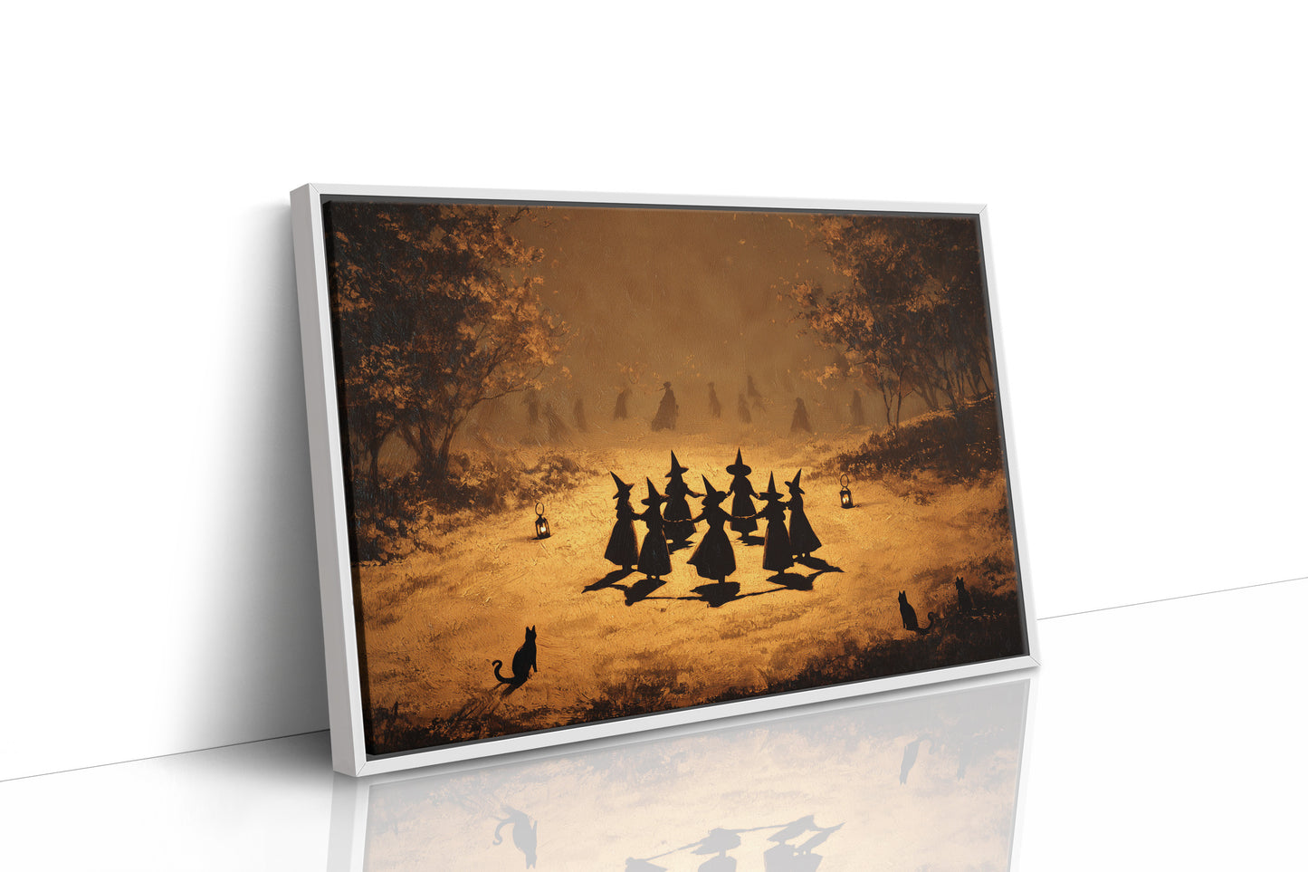 Autumn Coven Gathers By Moonlight