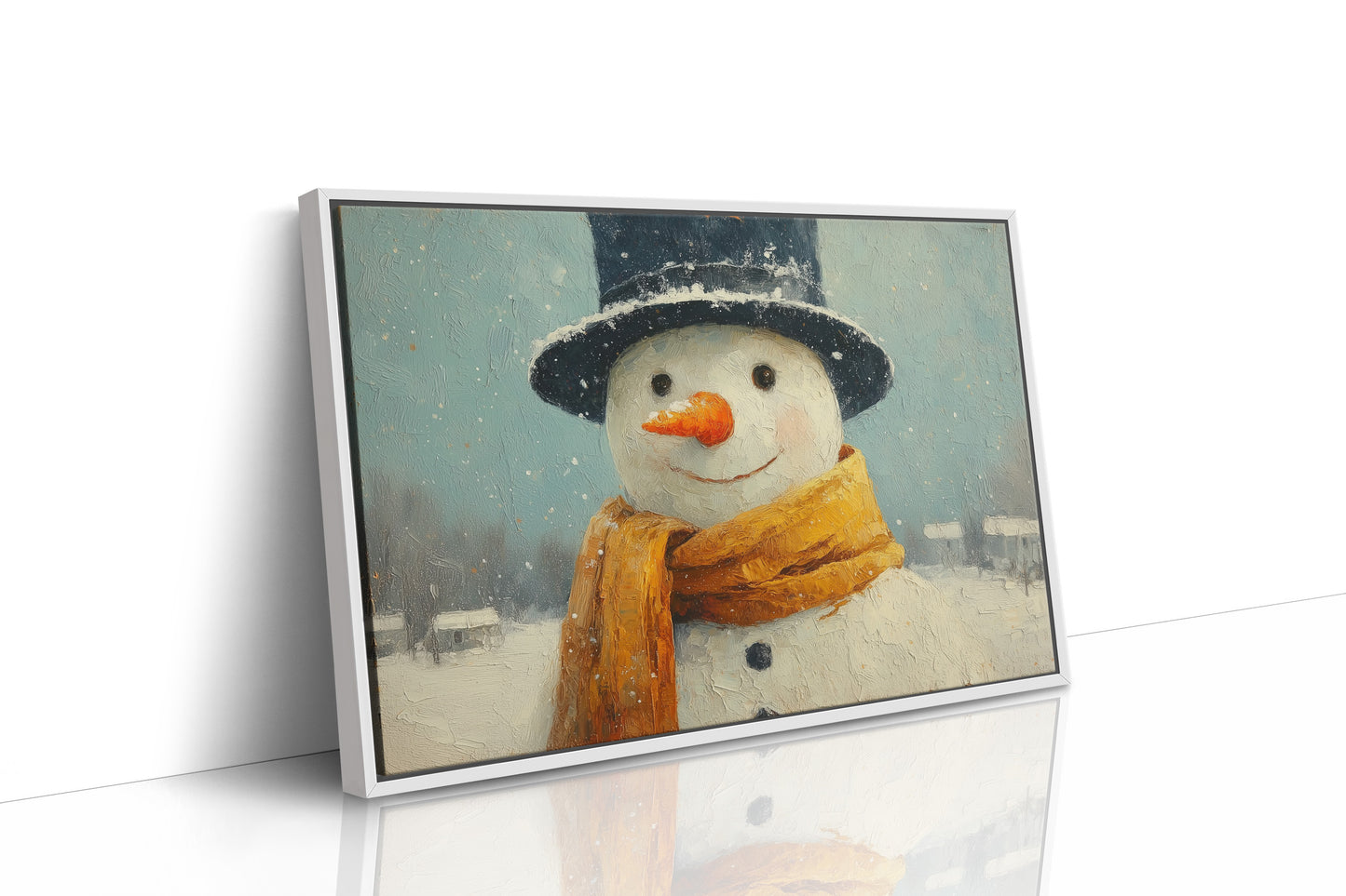 Frosty Wears His Golden Scarf