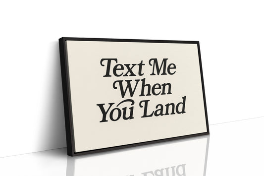 Text Me When You Land Serif Print