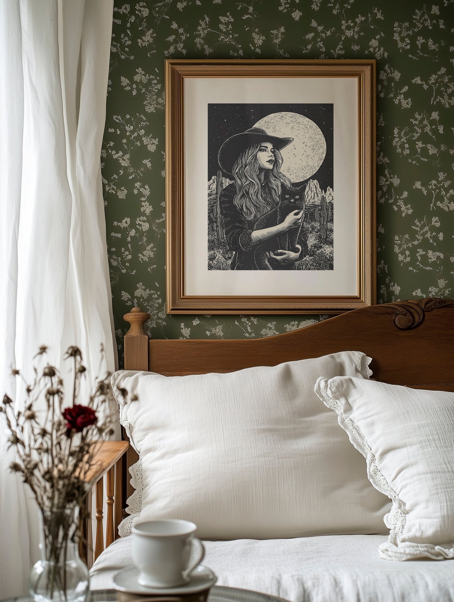 Moonlit Tales Between Desert Stars