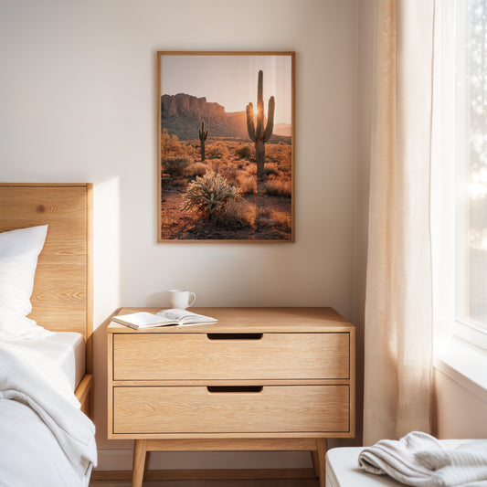 Sunlit Giants in Arid Embrace
