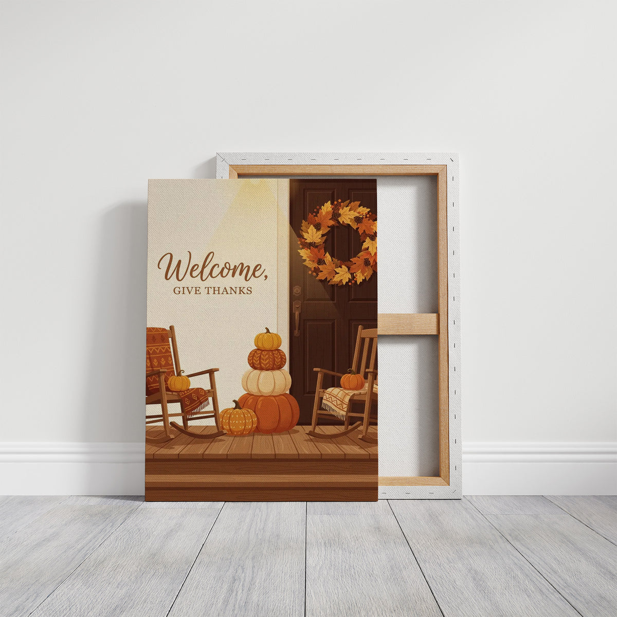 Welcome, Give Thanks: Pumpkins Holding the Seats