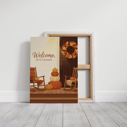 Welcome, Give Thanks: Pumpkins Holding the Seats