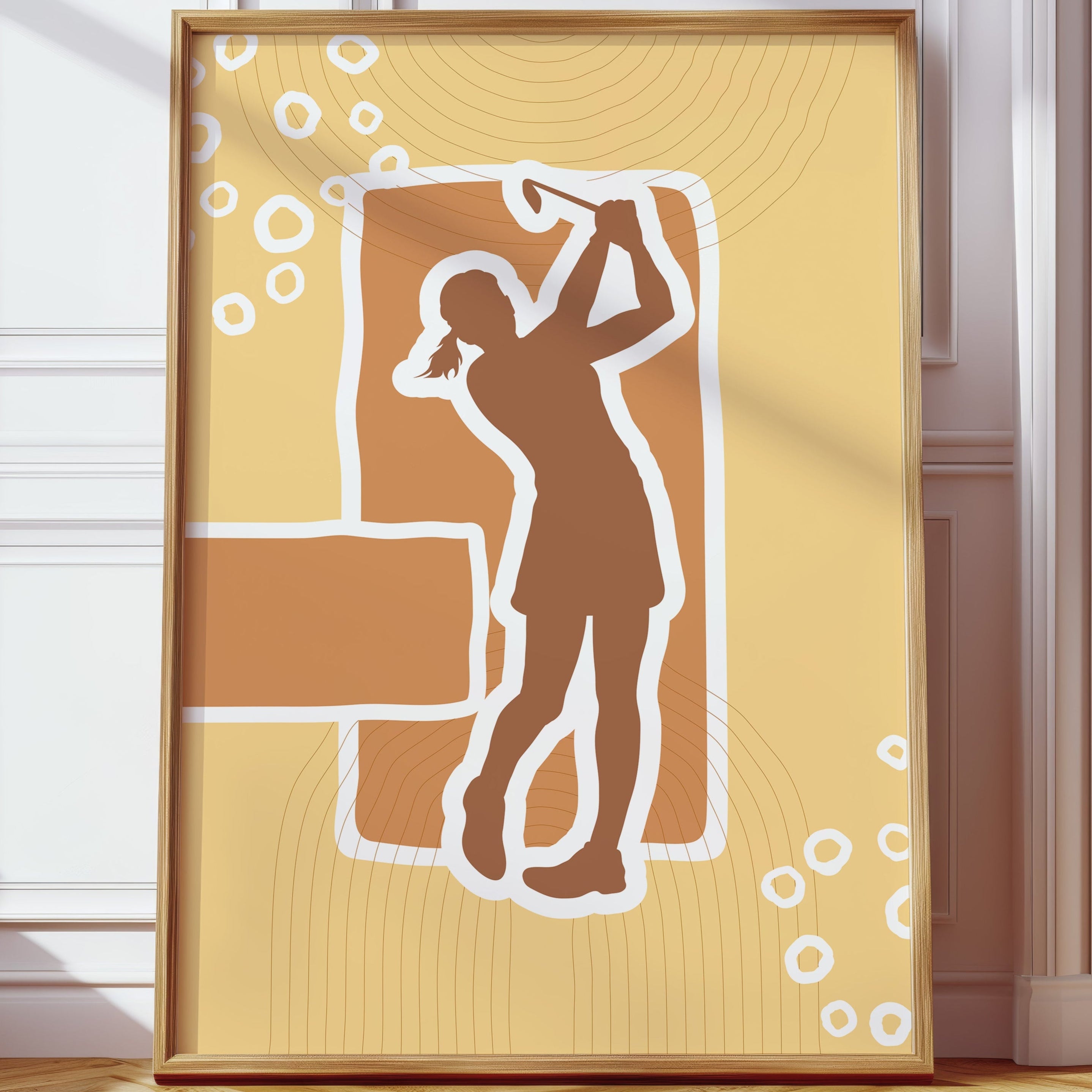 Copper Notes Float Through Golden Air