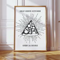 Midnight Pizza Glows Like Stars