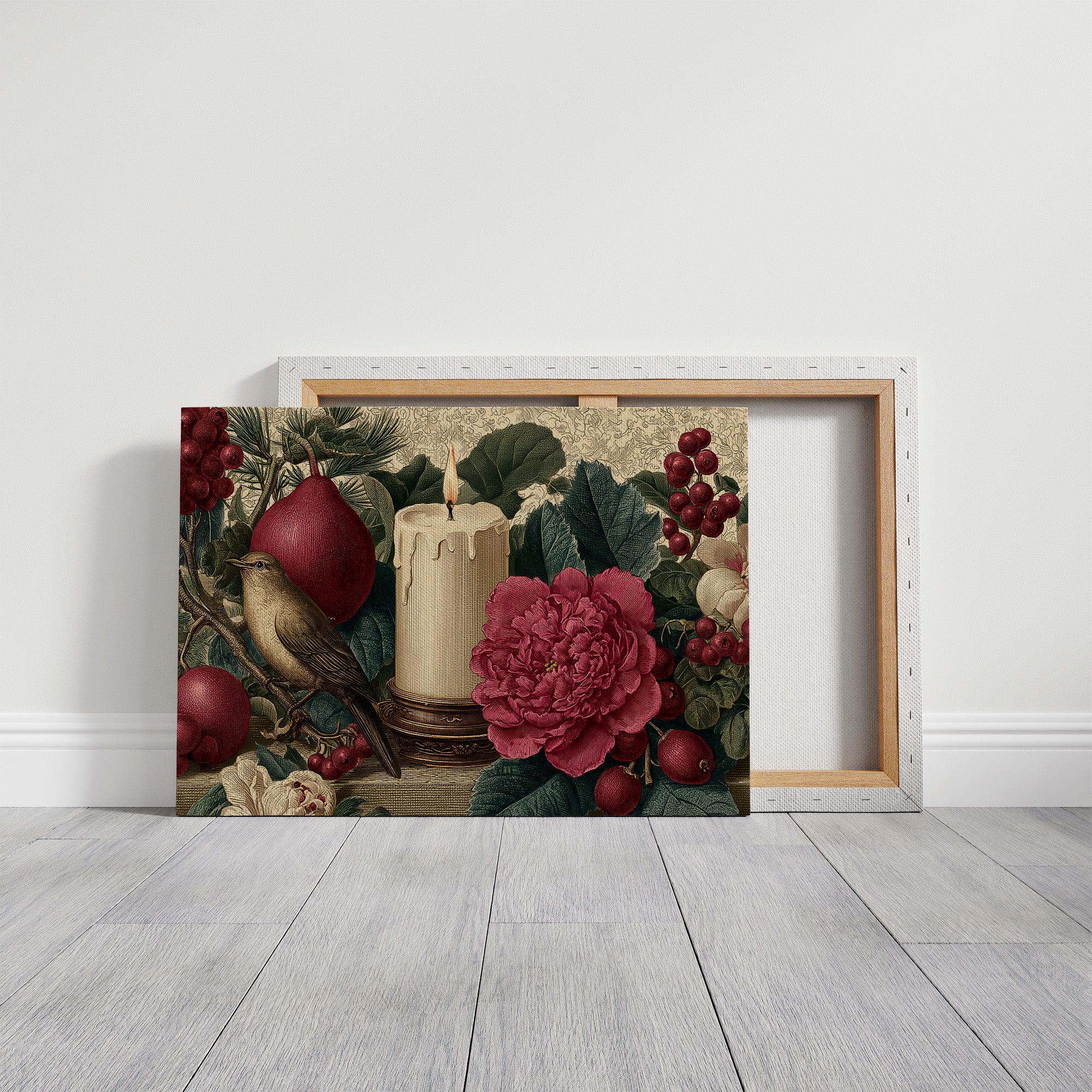 Songbird by Candlelight and Peonies