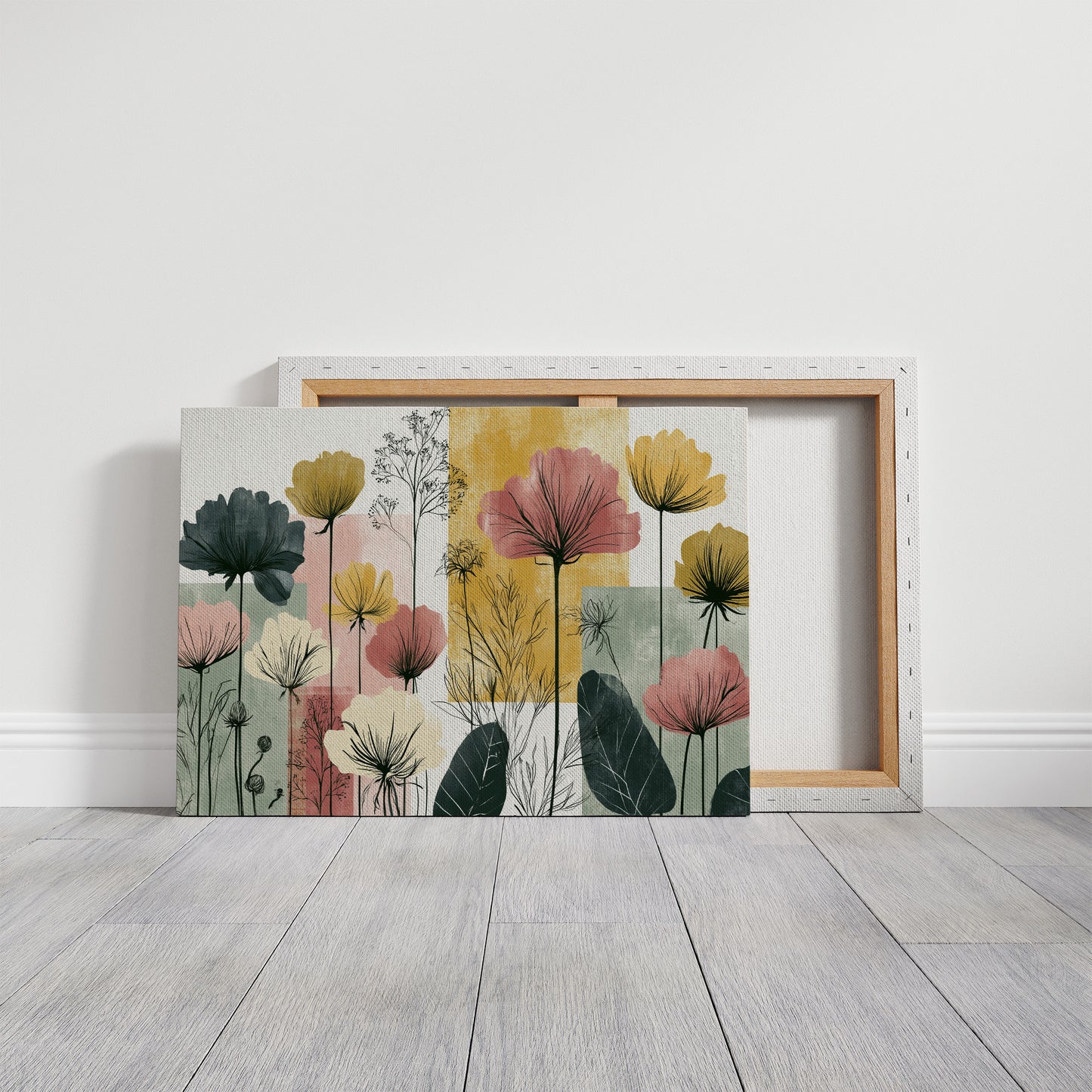 Poppy Silhouettes, Color Block Fields